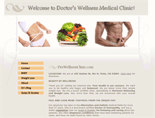 Tablet Screenshot of drswellnessclinic.com